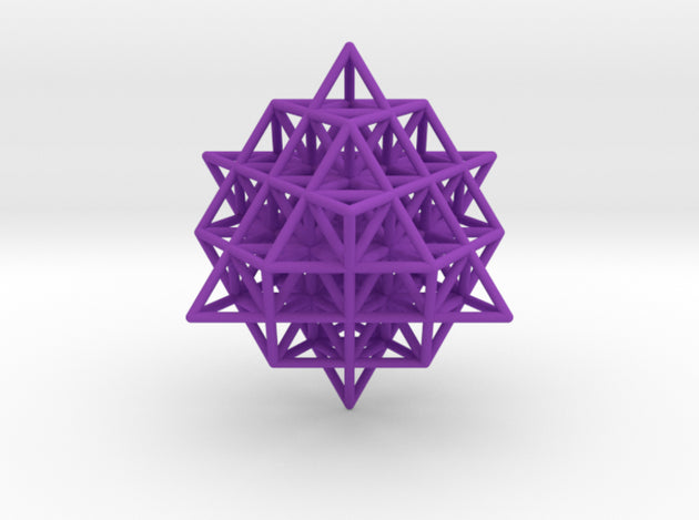 64 Grid Tetrahedron 35x1mm - 3D Printed Model  - Sacred Geometry