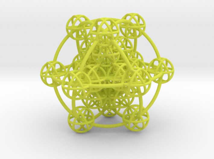 3D Metatrons Sphere: based on Metatrons Cube - plus magnets - 3D