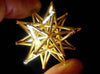 Stellated Icosahedron 40mm-Mathematical Art-Polished Gold Steel-Sacred Geometry Web 3d printed geometric models