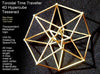 Toroidal Hypercube 50mm Time Traveller-Mathematical Art-Natural Brass-Sacred Geometry Web 3d printed geometric models