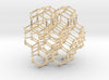 7 sided honeycomb cluster pendant-Mathematical Art-Sacred Geometry Web 3d printed geometric models