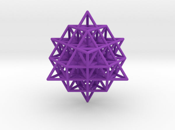 64 Grid Tetrahedron 35x1mm - 3D Printed Model  - Sacred Geometry