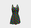 Harlequin Triangles Flare Dress