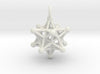 Stellated Dodecahedron small-Pendants and Necklaces-White Natural Versatile Plastic-Sacred Geometry Web 3d printed geometric models